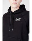 Ea7 Emporio Armani Logo Hooded Sweatshirt Black - Princess Attitude