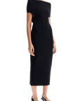 Toteme - Elegant Black Long Viscose Knit Dress