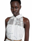 Prada - Embroidered Organza Dress