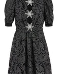 Saloni - Embroidered Tulle Mini Dress