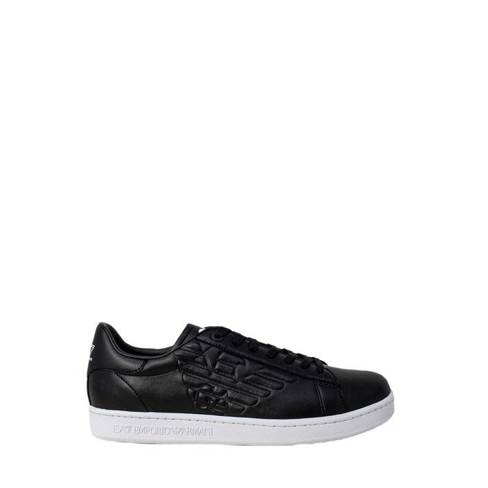 Emporio Armani Ea7 Classic Logo Low Top Sneakers Black - Princess Attitude