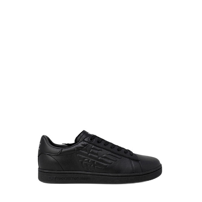 Emporio Armani Ea7 Classic Logo Low Top Sneakers Black - Princess Attitude