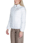 Emporio Armani Ea7 Core Technical Fabric Padded Hooded Jacket White - Princess Attitude