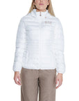 Emporio Armani Ea7 Core Technical Fabric Padded Hooded Jacket White - Princess Attitude