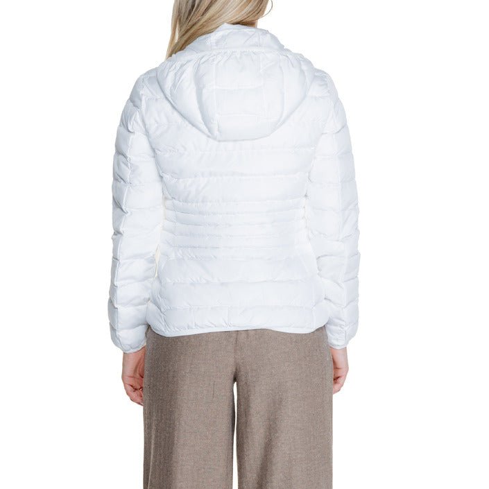 Emporio Armani Ea7 Core Technical Fabric Padded Hooded Jacket White - Princess Attitude