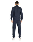 Emporio Armani Ea7 Funnel Neck Plain Cotton Zip Tracksuit Blue - Princess Attitude