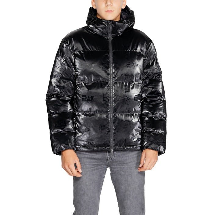 Emporio Armani Ea7 Padded Bomber Jacket With Side Pockets Black - Princess Attitude