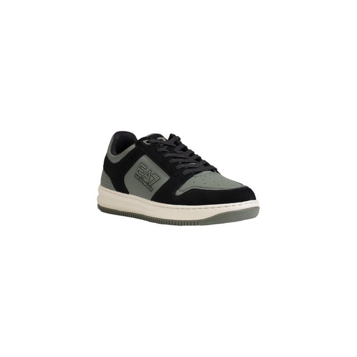 Emporio Armani Ea7 Sneakers With Side Logo And Rubber Sole Green - Princess Attitude