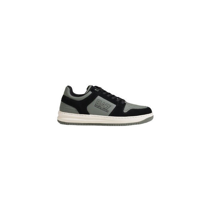 Emporio Armani Ea7 Sneakers With Side Logo And Rubber Sole Green - Princess Attitude