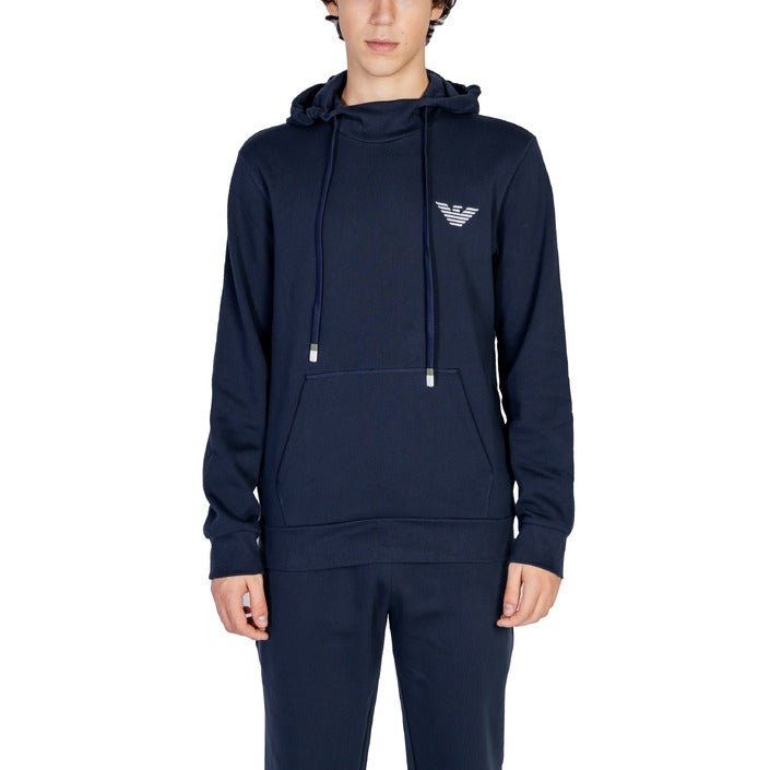 Emporio Armani Iconic Terry Hooded Sweatshirt Navy - Princess Attitude