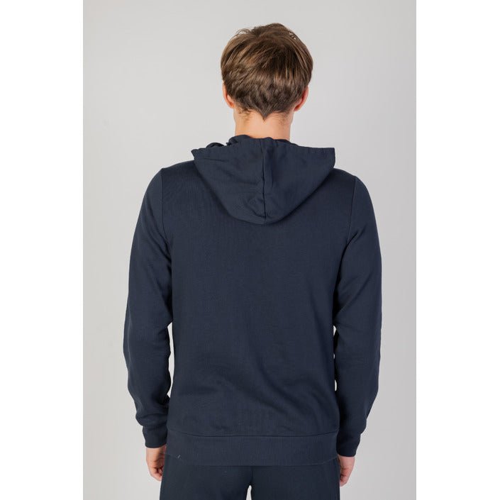 Emporio Armani Iconic Terry Zip Up Hooded Sweater Blue - Princess Attitude