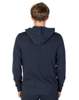 Emporio Armani Iconic Terry Zip Up Hooded Sweater Blue - Princess Attitude