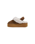 Emu Australia Hartz Chestnut Platform Slippers - Princess Attitude