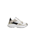 Crime London Faith Metallic Gold Leather Trainer Sneakers