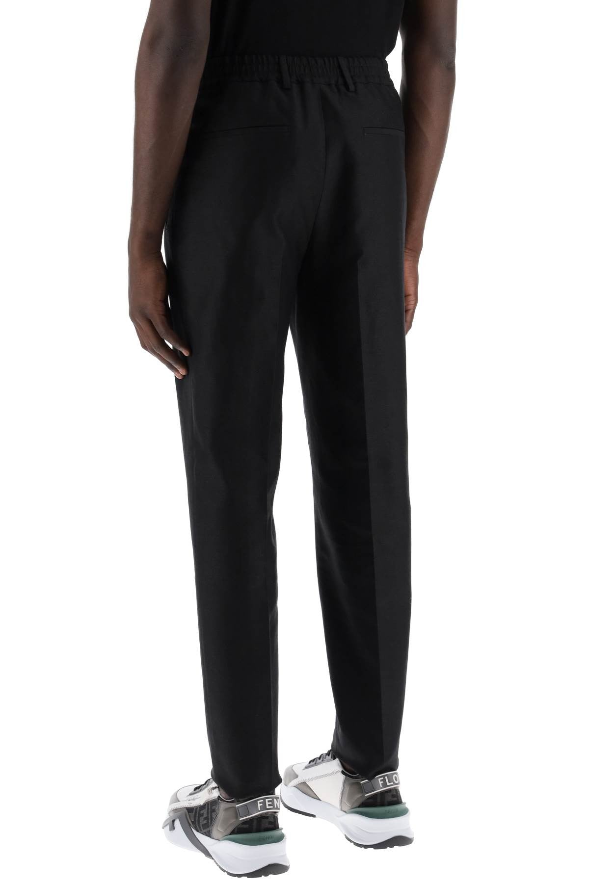 Fendi - Cotton And Hemp Blend Trousers. - Princess Attitude