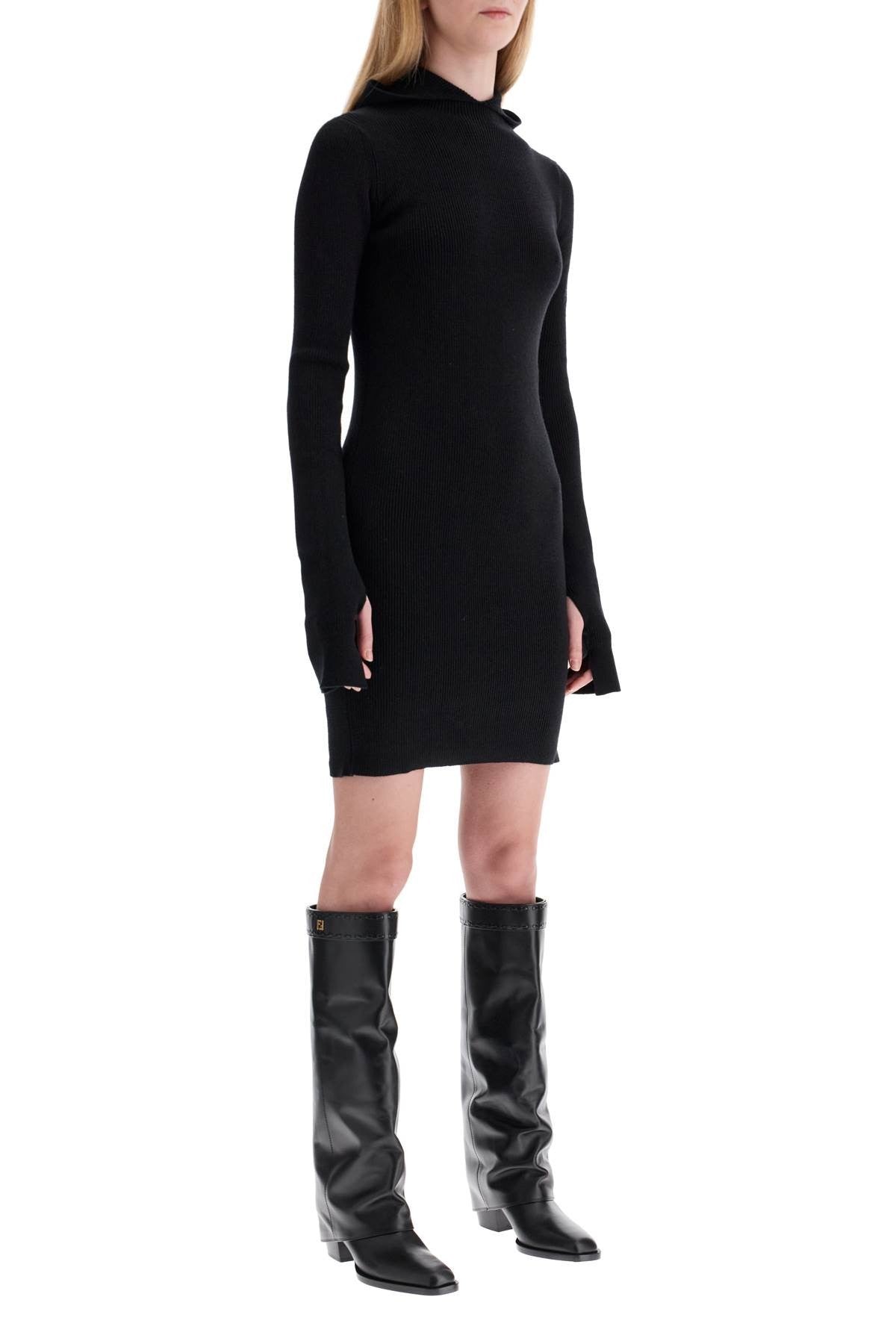 Fendi - Fitted Mini Dress With Hood - Princess Attitude