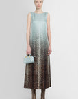 Fendi - Gradient Snake Print Dress In Silk - Princess Attitude