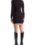 Fendi - Knitted Mini Dress With Contrasting Edges - Princess Attitude