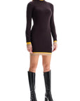 Fendi - Knitted Mini Dress With Contrasting Edges - Princess Attitude