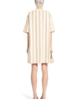 Fendi - Pequin Stripes T-Shirt Dress - Princess Attitude