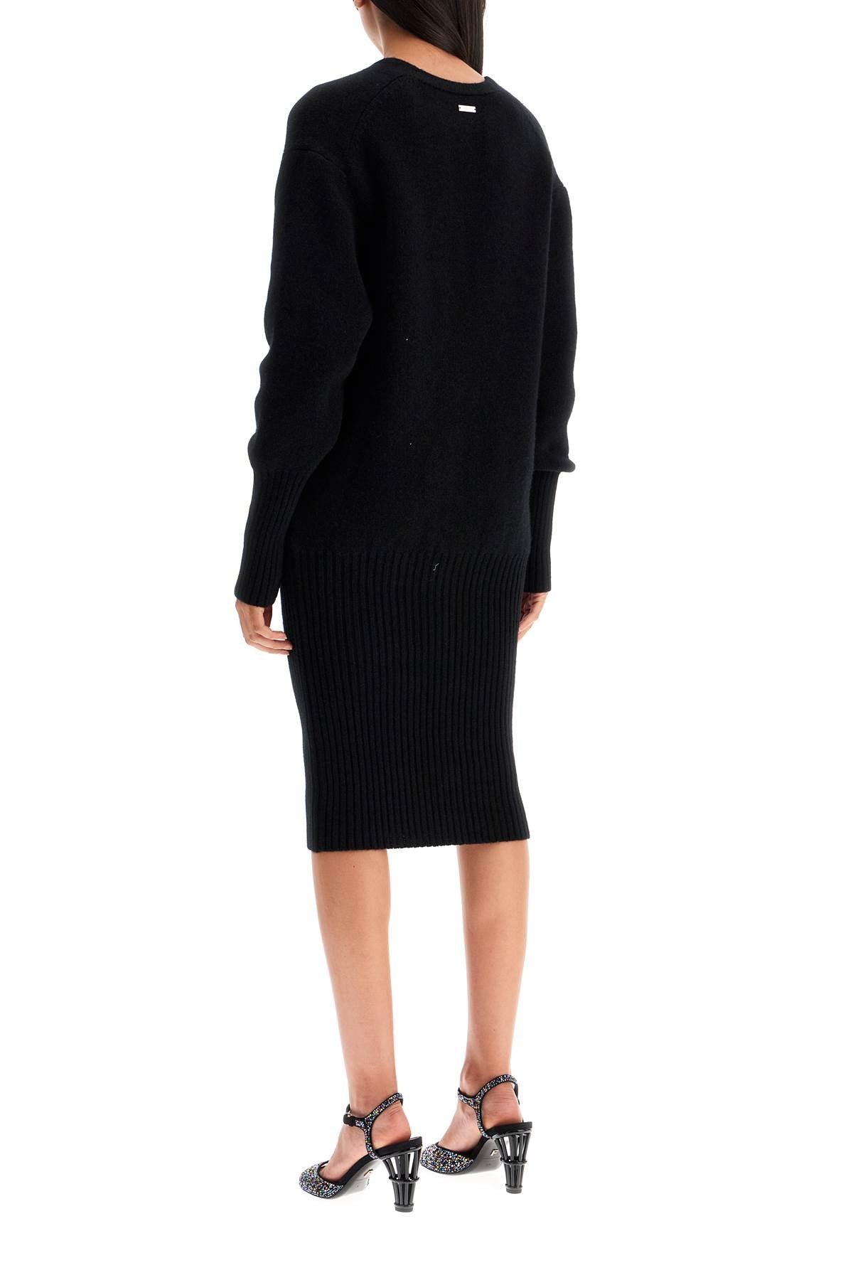 Ferragamo - Knit Midi Dress In Seven - Princess Attitude