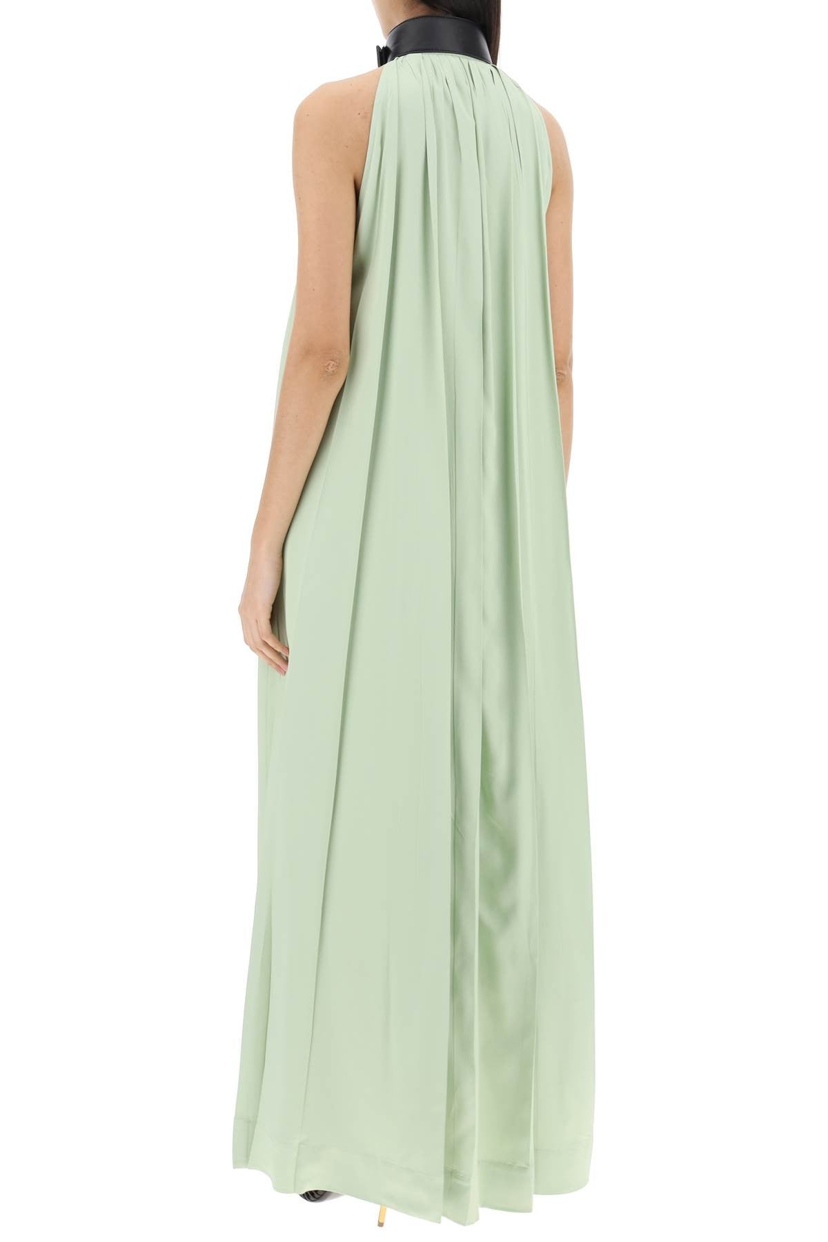 Ferragamo - Maxi Dress With Leather Buckle Detail - Princess Attitude