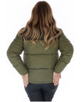 Fila Soller Puffer Down Turtleneck Jacket Olive - Princess Attitude