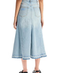 Ganni - Flared Denim Skirt.