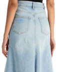 Ganni - Flared Denim Skirt.