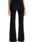 Ganni - Flared Viscose Trousers For