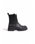 Furla Gum Lace Up Leather Ankle Boots Black - Princess Attitude