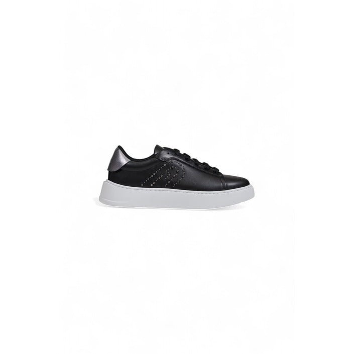 Furla Joy Low Top Leather Sneakers Black - Princess Attitude