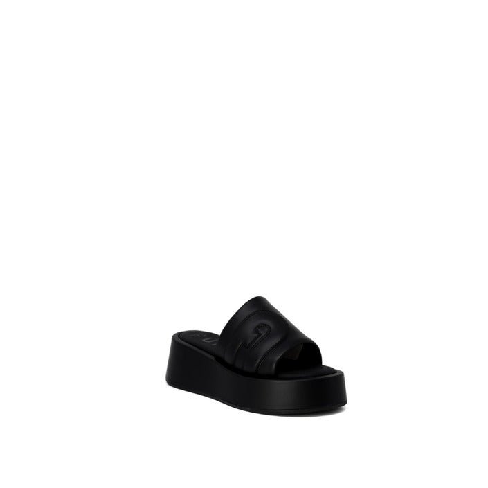 Furla Leather Flatform Sandals Black - Princess Attitude