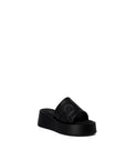 Furla Leather Flatform Sandals Black - Princess Attitude