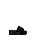 Furla Leather Flatform Sandals Black - Princess Attitude