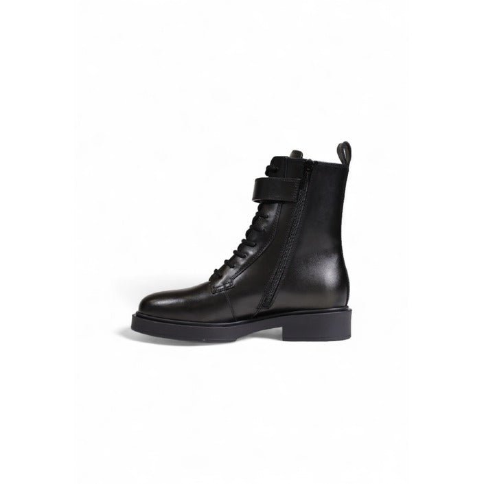 Furla Sfera Leather Boots Black - Princess Attitude