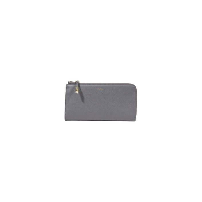 Furla Zip Around Large Leather Wallet Grey - Princess Attitude