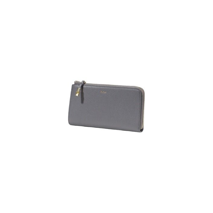 Furla Zip Around Large Leather Wallet Grey - Princess Attitude