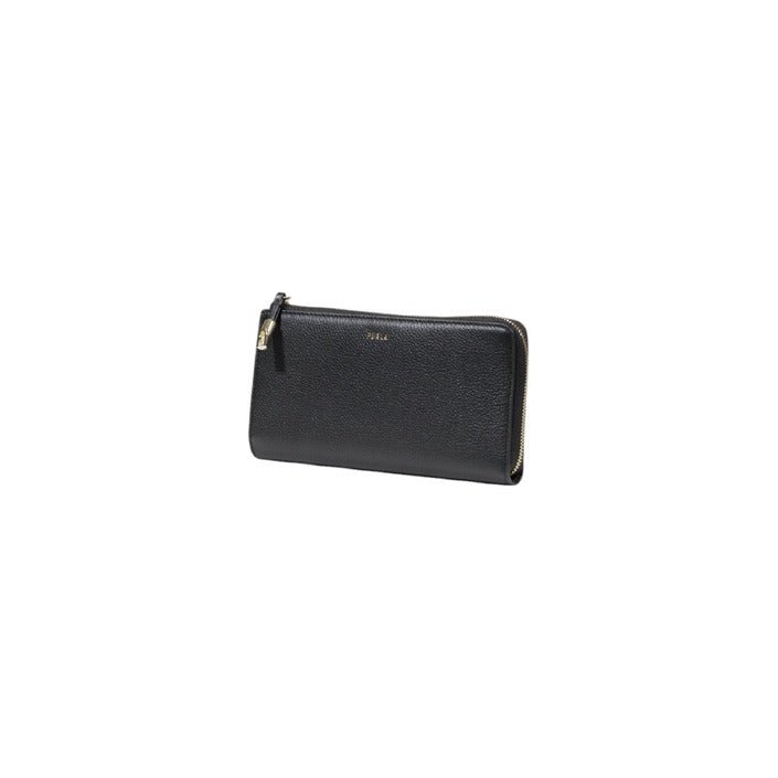 Furla Zip Around Leather Wallet Black - Princess Attitude