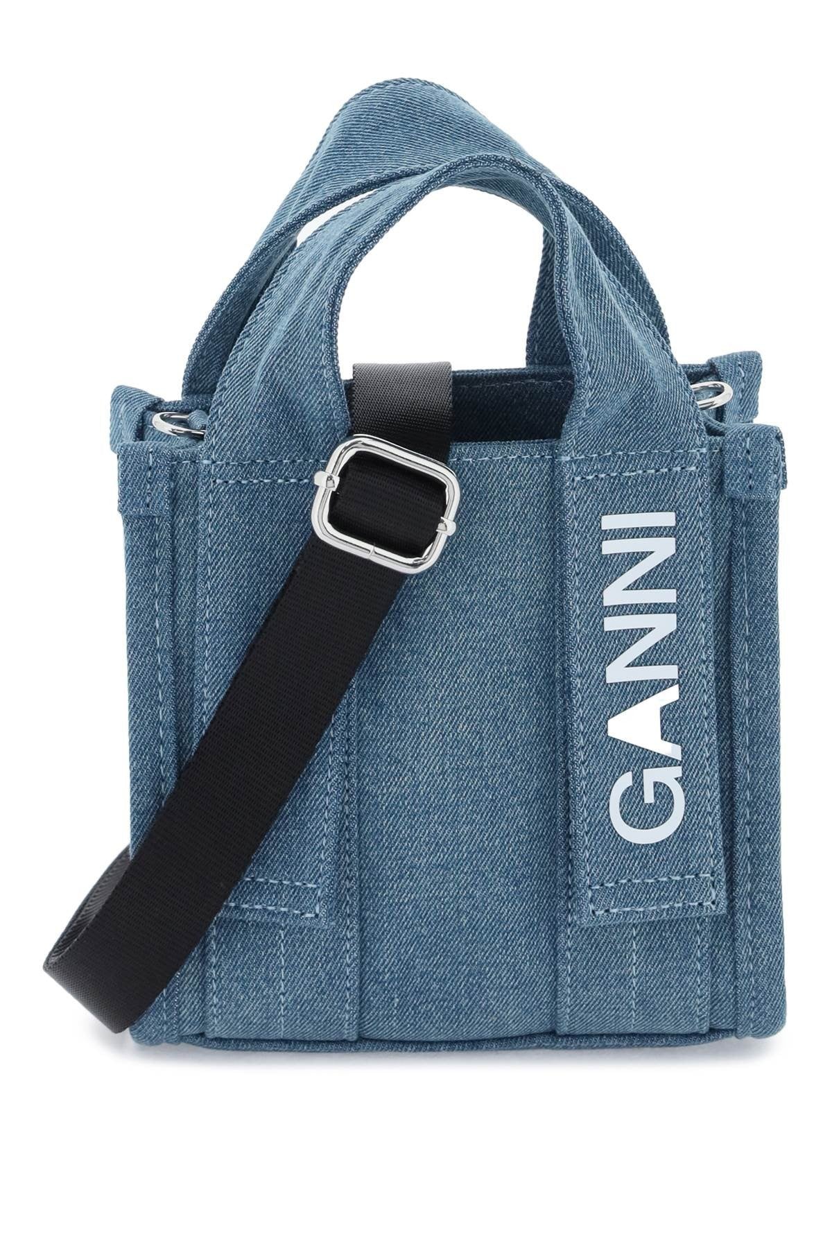 Ganni - Denim Tech Mini Tote Bag - Princess Attitude