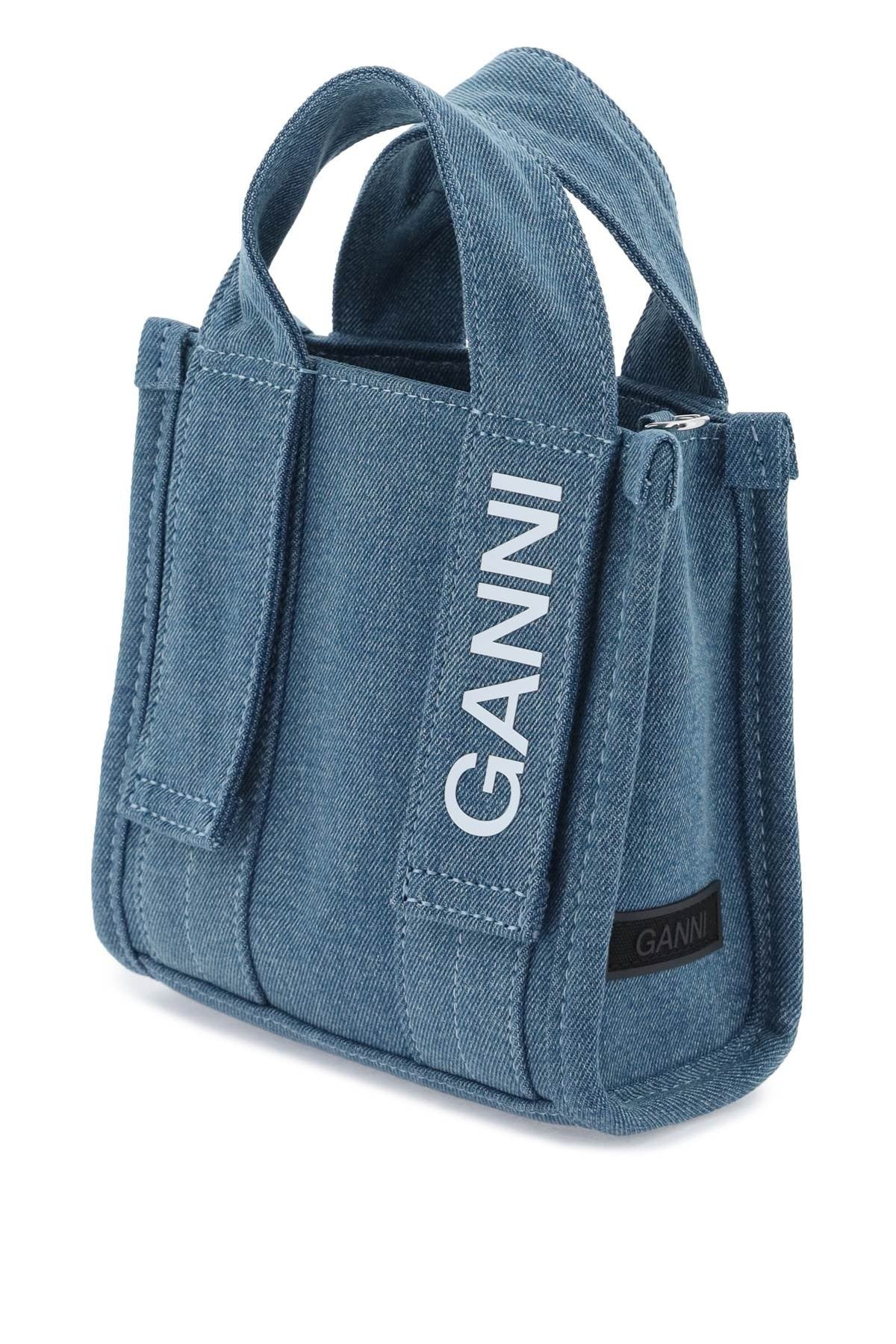 Ganni - Denim Tech Mini Tote Bag - Princess Attitude