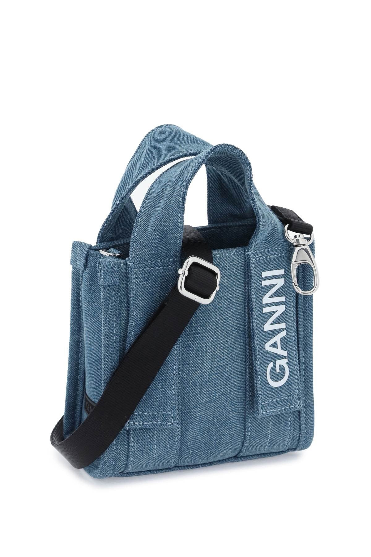 Ganni - Denim Tech Mini Tote Bag - Princess Attitude