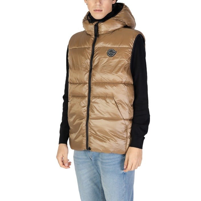 Gas Tanner Padded Hooded Polyamide Vest Gillet Tan - Princess Attitude