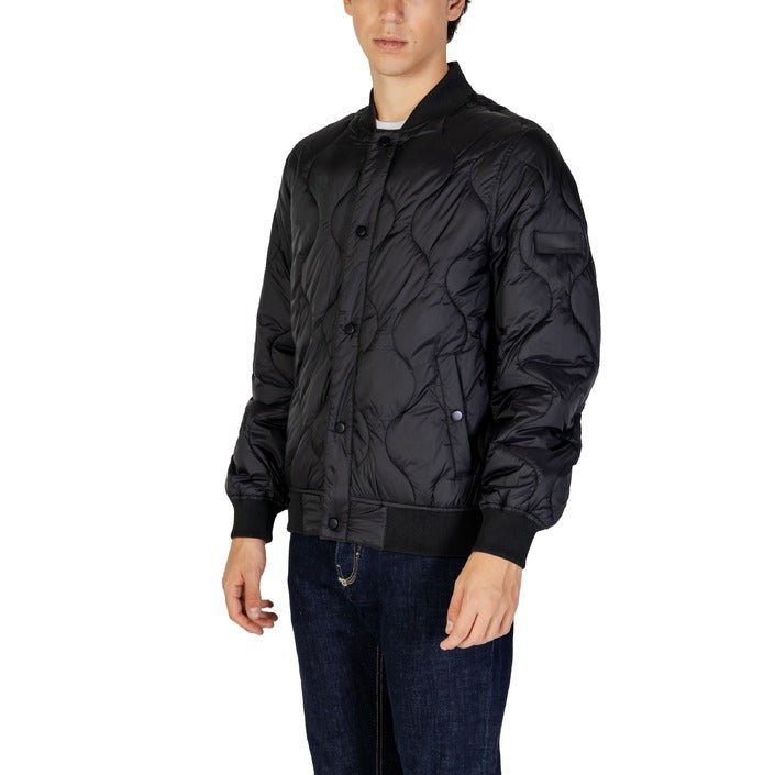 Gianni Lupo Quilted Polyamide Bomber Jacket Black - Princess Attitude