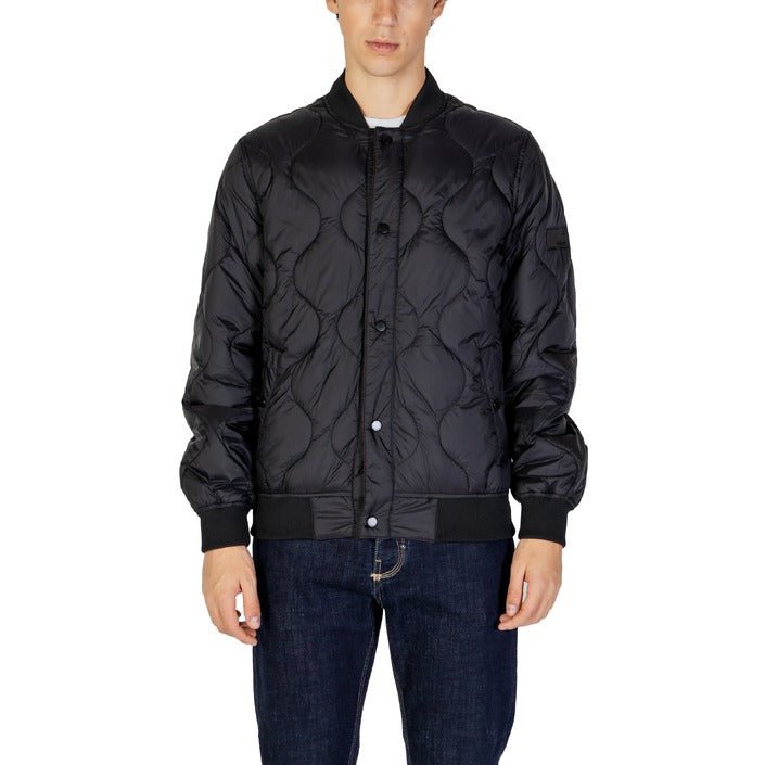 Gianni Lupo Quilted Polyamide Bomber Jacket Black - Princess Attitude