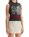 Ganni - 'Graphic Cats Knit Vest For