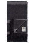 Toteme - Gray Monogram Jacquard Scarf In Rws Virgin Wool