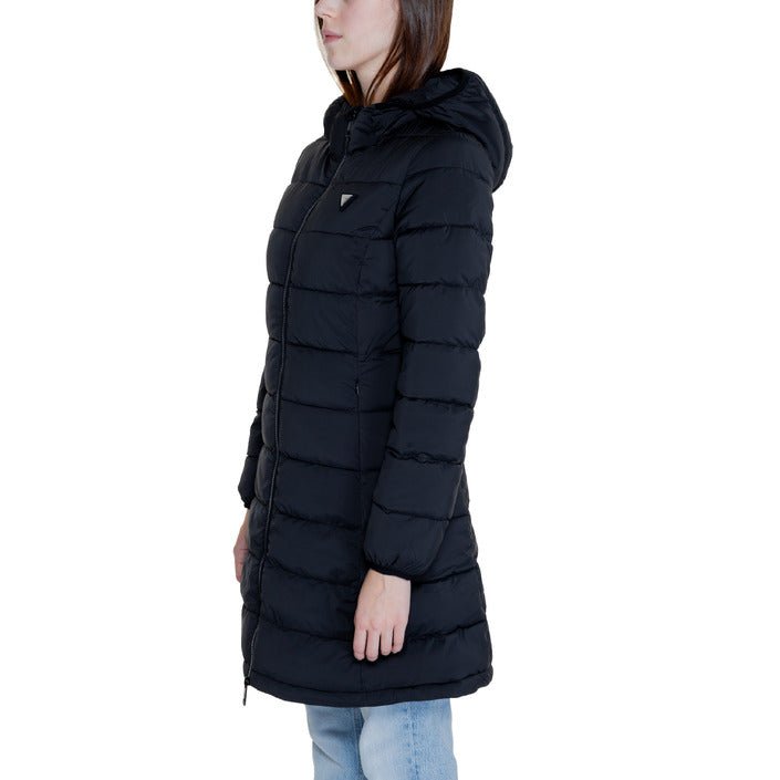 Guess Aleta Long Padded Down Puffer Jacket Black - Princess Attitude