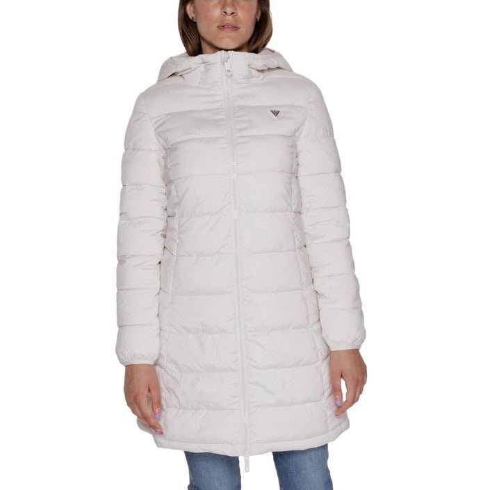 Guess Aleta Long Puffer Down Jacket White - Princess Attitude