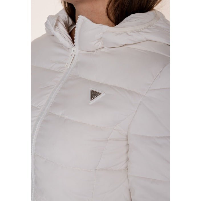 Guess Aleta Long Puffer Down Jacket White - Princess Attitude